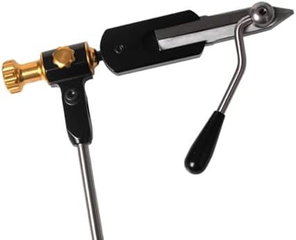 360° Rotary Fly Tying Vise & Hook Pliers Set with Threader, Industrial Steel, 2mm Opening, Fits Hook Sizes 28-4/0, Essential Fly Fishing Tools