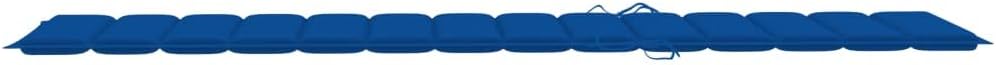 Sun Lounger Cushion, Outdoor Chaise Lounge Seat Cushions for Patio Furniture Lounge Chairs, Fabric (100% Polyester), 78.7"x19.7"x1.2", Royal Blue