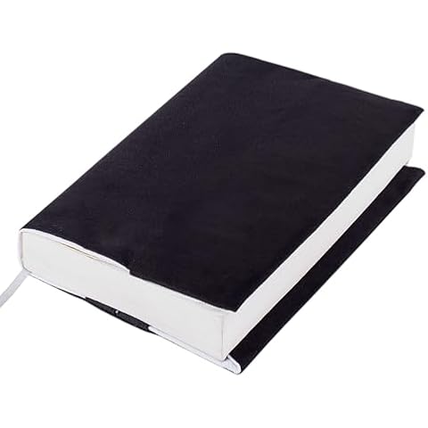 APLUFINE Book Covers for Paperbacks, Velvet Book Cover for Book lovers, Fabric Book Cover with Pockets for Book Suppliers, Reusable Book Covers for Soft Cover Books, Book Protector for Bibles, AA Book Cover