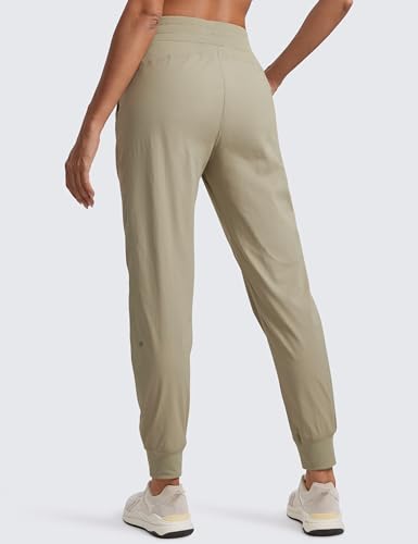 Image of CRZ YOGA Ease Line Joggers 26 inch /28.5 inch /30.5 inch | Casual, Lightweight, Ruched Design, Pockets, for Women