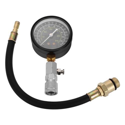 Ciieeo Kit Tester Di Compressione Motore Manometro Di Pressione, Strumento Multifunzione in Metallo Per Controllo Cilindri, Test Accurato Per Manutenzione Fai Da Te Di Piccoli Motori Automobilistici