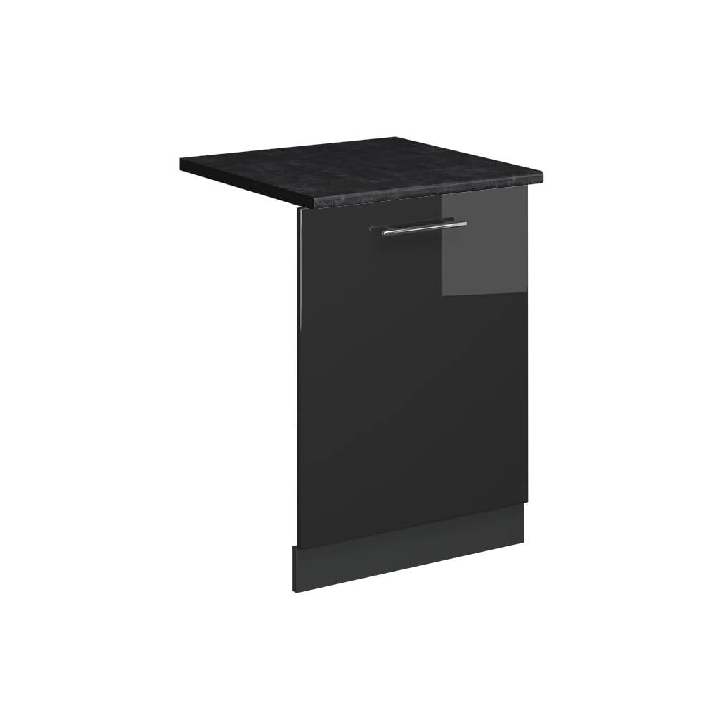 Vicco Panel przedni zmywarki "Fame-Line", Antracyt wysoki połysk, 60 cm | BP Antracyt, à combiner avec d'autres modules de la série Fame-Line