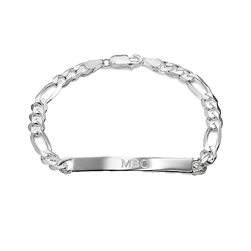 Sett&Co - Bracelet chaîne Figaro personnalisé 