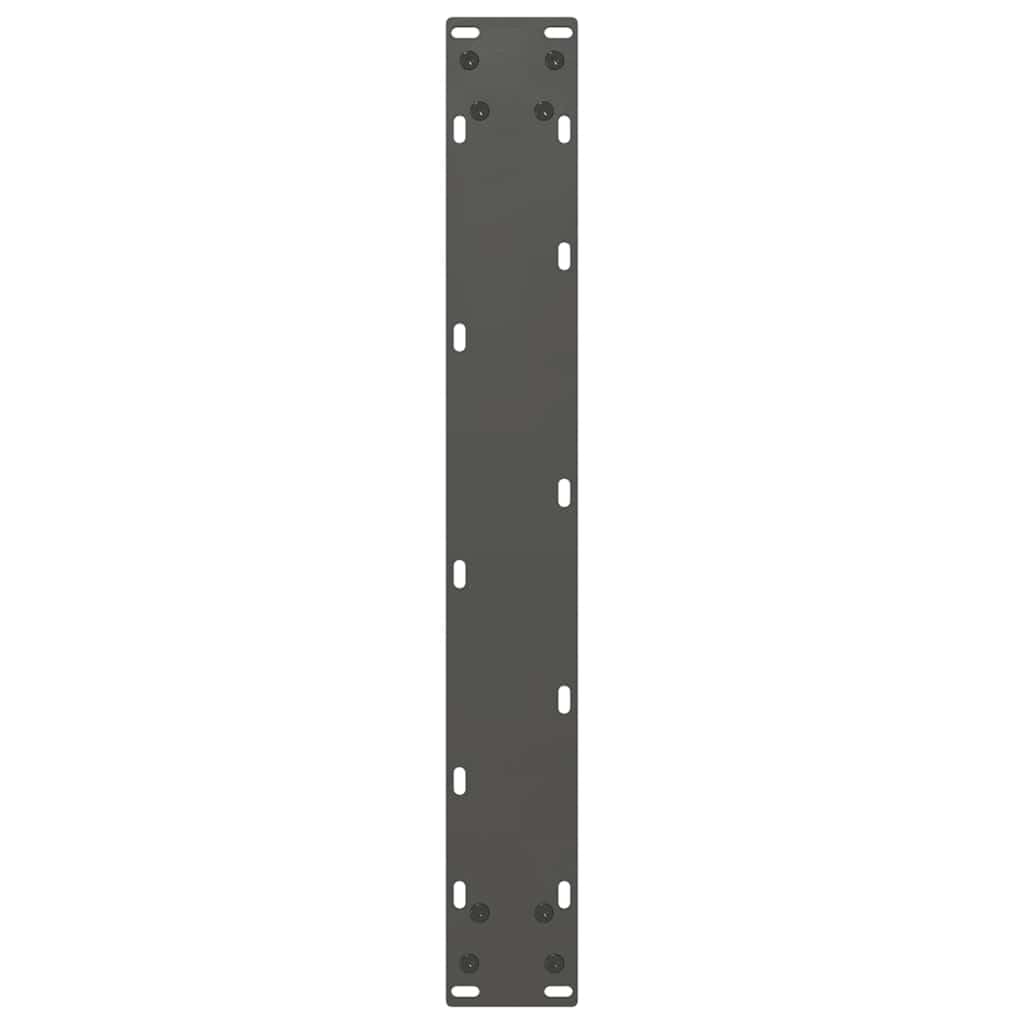 mesa de bar patas en forma de U 2 piezas Antracita 60 x (100-101) cm, acero con recubrimiento en polvo, pies de nivelación ajustables, patas resistentes para muebles de pie