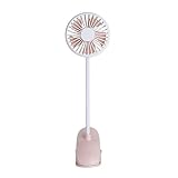 Ajuste de ángulo libre: es posible que deba inclinar y ajustar el ventilador para disfrutar de una brisa fresca según sus necesidades. El marco se puede ajustar hacia arriba y hacia abajo 360 grados. No importa dónde se encuentre, puede sentirse cómodo.