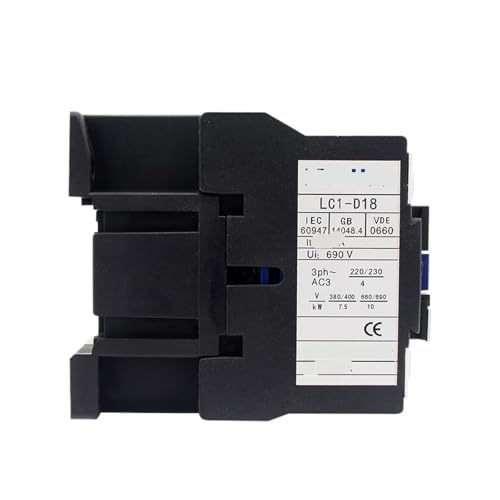 Contacteur électrique LC1-D18 commutation triphasée 18A bobine 220V