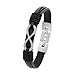 Produktbild s.Oliver Armband Edelstahl Herren Armschmuck, 20,5+1,5 cm, Schwarz, Infinity, Kommt in Schmuck Geschenk Box, 2026136