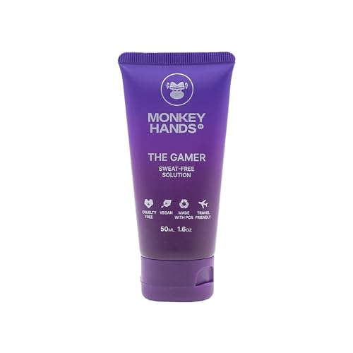 Monkeyhands 'The Gamer' Gel - Grip Antisudoral Dry Hands | Gel de manos No Grasa para Jugadores | Mantiene Equipos de Juego Libres de Grasa | 50ml