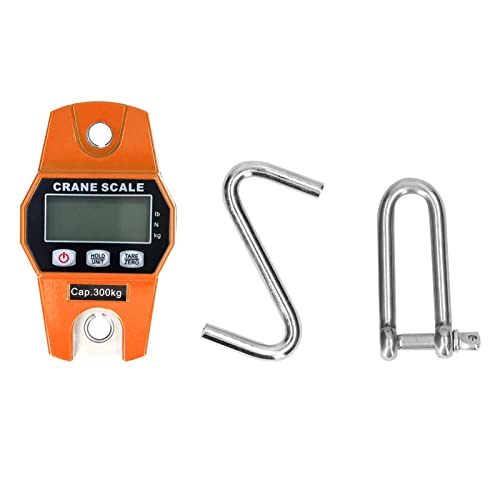 WUYUZI Mini LCD Digital 300 kg Portátil Industrial Heavy Duty Peso Gancho Crane Pendurado Escala