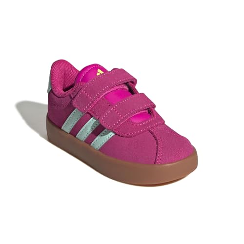 Image of adidas Boys Vl Court 3.0 Slip On Sneakers Shoes Casual - Pink, White