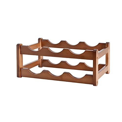 Wine rackWooden Wine Rack Organizer for Kitchen Bar Storage - Wine Holder Stand for Wine Bottles Display Shelf - Rustic Wine Storage Rack for Bars and Restaurants
