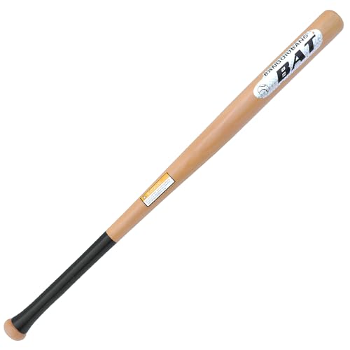 Bata de basebol de madeira maciça com cabo antiderrapante 75 cm, super resistente, potente e seguro, ideal para treino, desporto e uso rerecreativo, design ergonómico para adultos e jovens