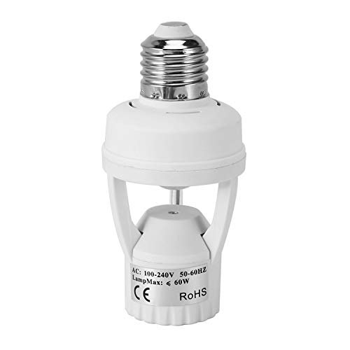 Losueeun Ac 110-220 V 360 grados PIR Sensor de movimiento por inducción infrarrojos cuerpo humano E27 lata interruptor base LED lámpara portalámparas
