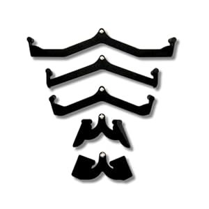 PH Fitness Multi Grip Attachment Set [5 Grepen] – Veelzijdige Handvatten voor Lat Pulley & Roeien – Verstelbare Fitness Bar met Schuimrubberen Antislip – Ideaal voor Thuisgym & Krachttraining