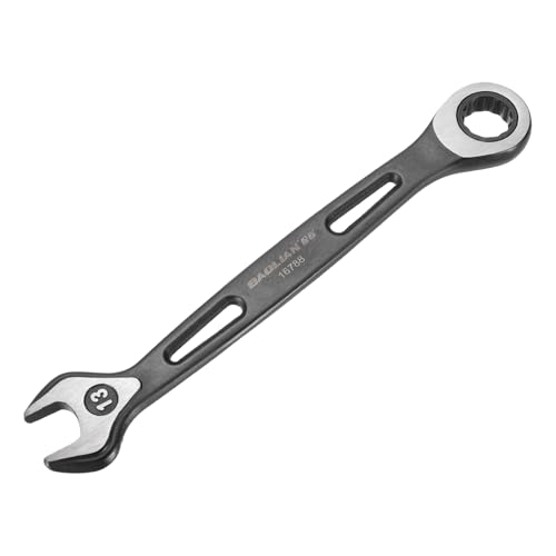 Image of sourcing map Ratcheting Combination Wrench 13mm Metric 12 Point CR-V Electrophoresis Double Box Open-Ended Ratchet Wrenches with 72 Tooth 5° Swing Industrial Grade Spanner Tool for Repair
