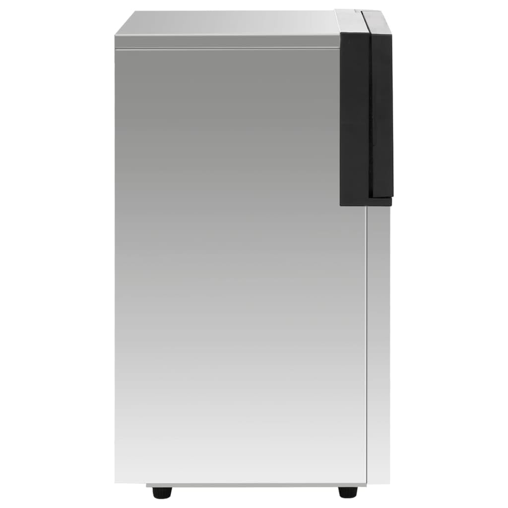 vidaXL Macchina per Ghiaccio Argento 45 kg / 24 h
