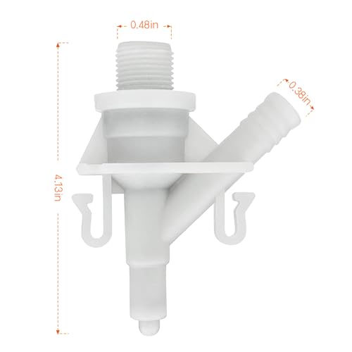 Image of 4 Pack 385311641 RV Toilet Water Valve Kit, Replacement Parts Fit for 300, 301, 310, 311, Camper Trailer