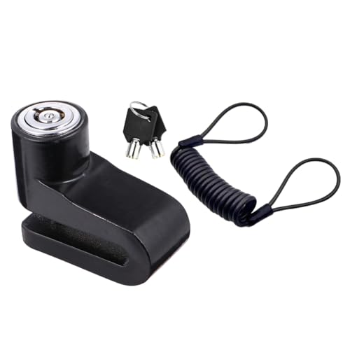 FUNOMOCYA Candado Disco Freno Acero Resistente con Llave Antirrobo para Bicicleta Moto y Moto Eléctrica y Ligero Cuerda de Seguridad