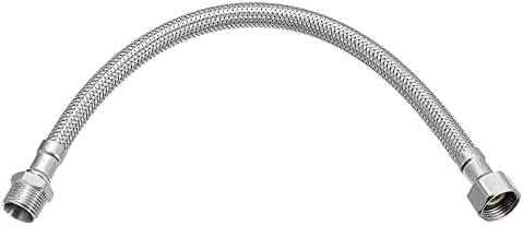 JUWO 12"""" Faucet Supply Line Extension 3/8"""" X 3/8"""" Comp