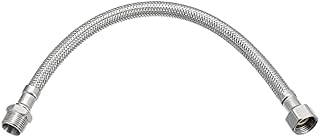 sourcing map 12 Inch Long Faucet Supply Line Connector, G3/8 Male Compression Thread x G3/8 Female Compression Thread 304 Stainless Steel Water Supply Hose