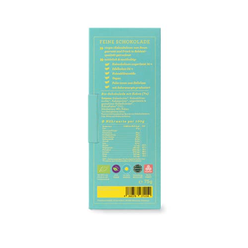 CHOCQLATE Virgin Cacao Schokolade Kokos 68% Kakao 75g (bio, teils roh, vegan) – Bild 5