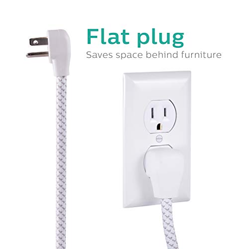 Philips 4 Outlet Power Strip Surge Protector with 2 USB Ports - image 3