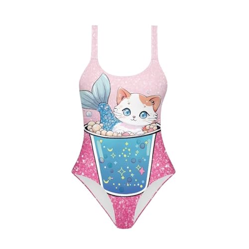 Image of Ystardream Teen Girls One Piece Swimsuit Beach Athletic Bathing Suits Quick Dry