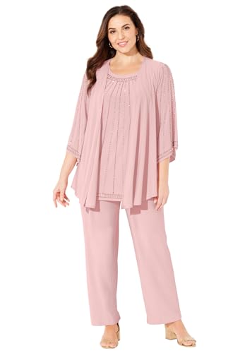 Catherines Women's Plus Size Luminary 3-Piece Pant Set