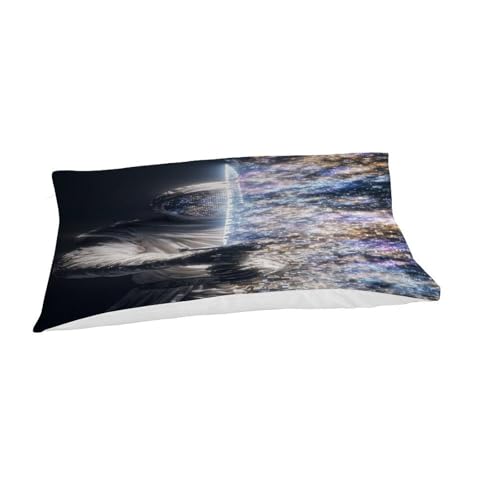 Housse de couette galaxie astronaute en microfibre ado