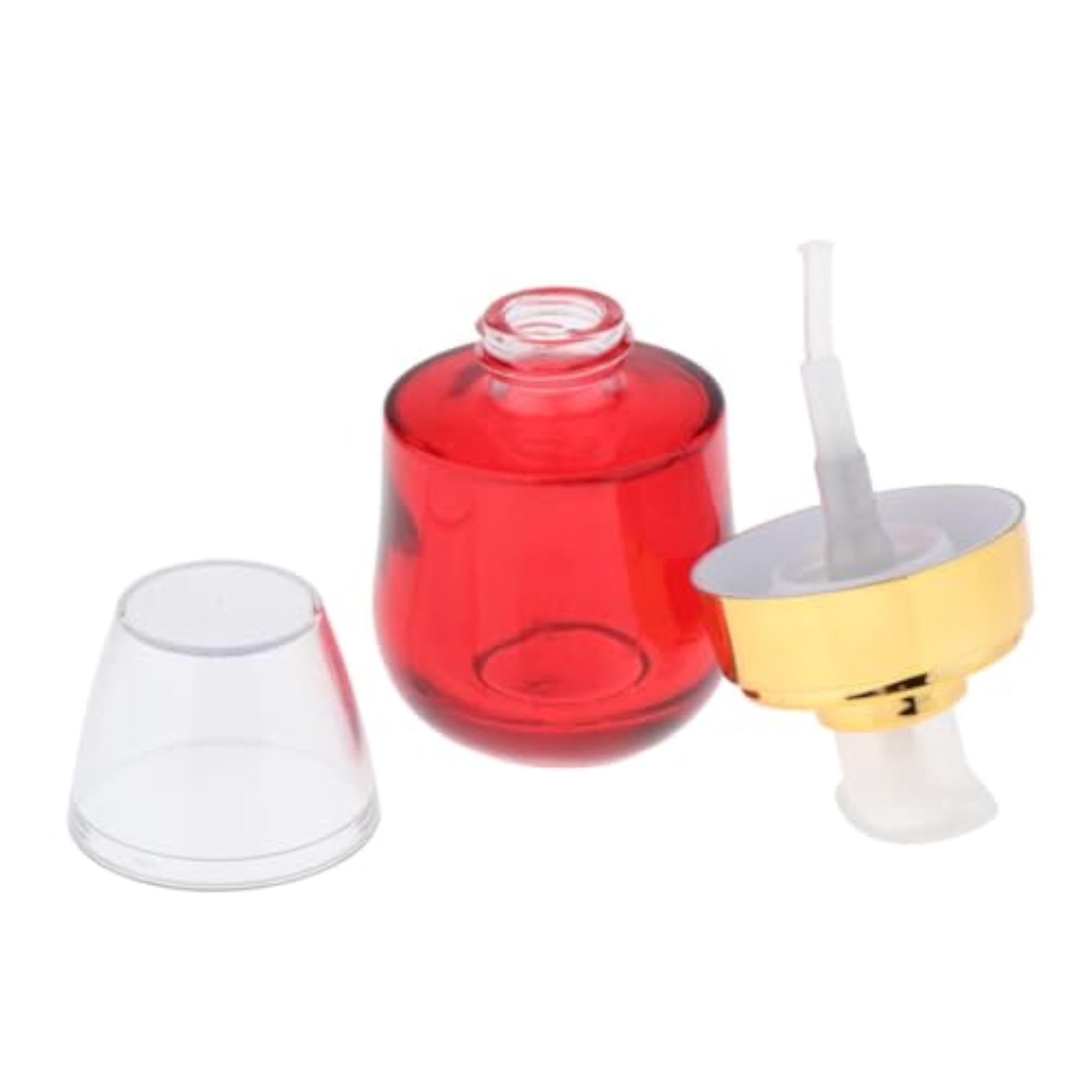 Portable Glass Pump Bottles for Travel Serums and Creams