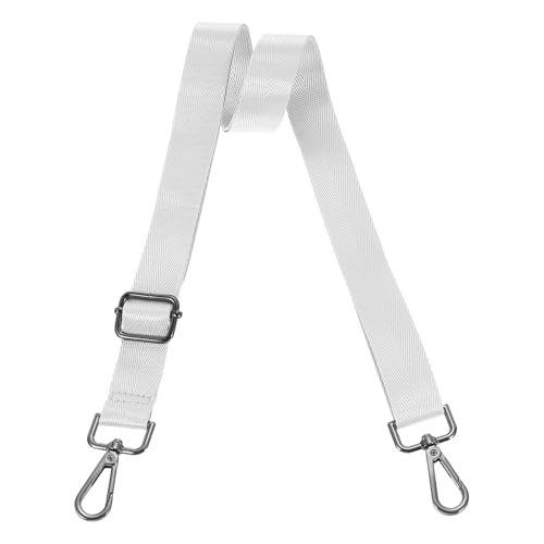 Image of uxcell Wide Shoulder Strap, 2.5cm Adjustable Purse Strap Replacement Crossbody Strap for Shoulder Bag Handbag, Silver, Black Pull Core Buckle