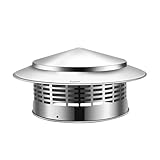 BXHNZSL Sombreretes de Chimenea Redondos de Acero Inoxidable 304, Respiraderos de Techo con Tubo de 160 Mm/200 Mm, Tapa de Lluvia para Ventilación de Techo, Sombreretes de Chimenea Redondos de Acero I