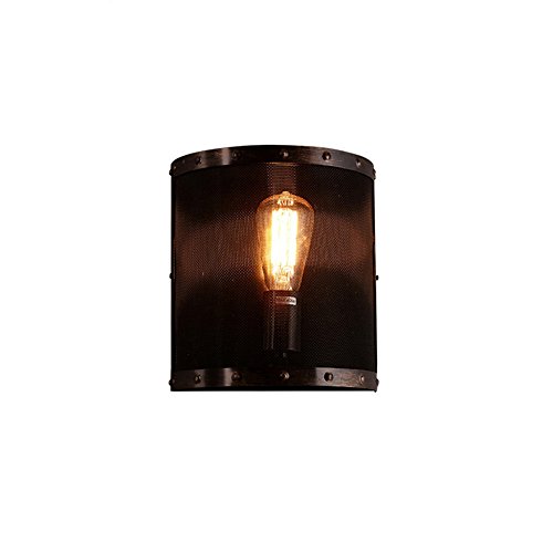 Lampe murale industrielle E27 en métal noir pour votre chambre - 2