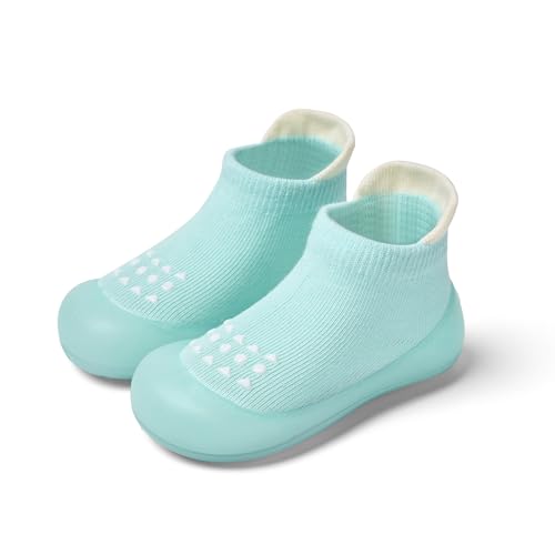 Image of Bearbay Baby Sock Shoes Baby Walking Shoes Infant Non-Slip Breathable Slippers with Soft Rubber Sole Baby Boys Girls Sneakers