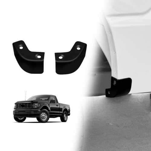 Image of Muslogy 2PCS Mud Flap Delete for 2021-2026 Ford F150 2WD /4WD | No Drill Mud Guards Mudflaps Delete All-Weather Fender Guard for Rock and Sediment Protection