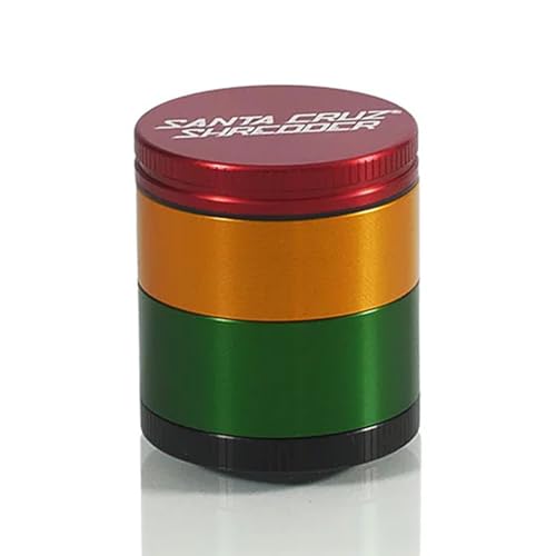 Santa Cruz Shredder Metal Spice Grinder Made in USA (Small (1.7 Inch), Rasta)