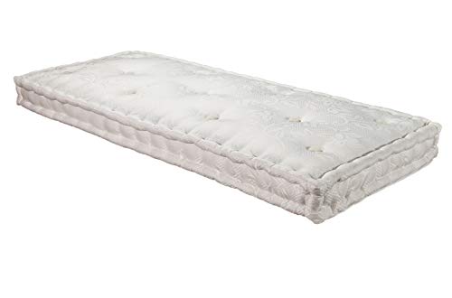 Evodreams Materasso Vintage Lana h.16 - Pura Lana selezionata con stuttura di stabilità in Gaia con Soia, Rivestimento Trama in Cotone, Prodotto Artigianale Fatto a Mano in Italia (90 x 200)