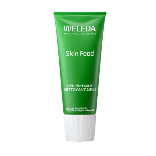 WELEDA Skin Food Gel en huile nettoyant Pour les peaux sèches Nettoie en douceur et élimine impuretés et maquillage NATRUE* Vegan*** 75 ml