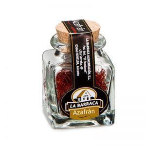 Azafrán Español en Hebras de La Barraca 1 Gramo - Bote de Cristal de Azafran Rojo de Calidad Suprema Natural - Aroma y Sabor Gastronómico - Mejor Selección ENOVINOS