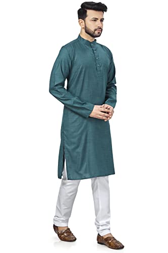 Image of BE ACTIVE Linen Blend Solid Pattern Trendy Comfortable Stylish Full Sleeve Kurta Men's Ethnic Wear