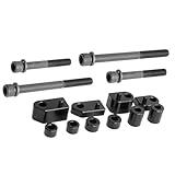 KIMISS Fahrer-Trittbrettverlängerungen für Street & Electra 2009–2024 – 1 Zoll und 1,5 Zoll Verstellbares Abstandshalter-Set aus Legiertem Stahl