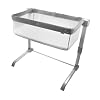 Ingenuity SwaddleMe Beginnings Compac and Foldable Multi-Position Baby Bassinet with Elevated Airflow Technology Mattress, Gray Tweed