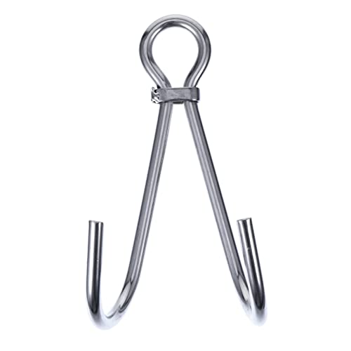 Mipcase 1Pc Stainless Steel Dual Hook for Scuba Diving Heavy Duty Diving Drift Hook Resistant Underwater Equipment