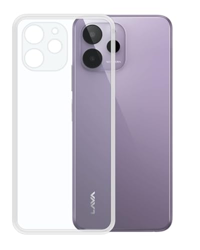 Image of COVERBLACK Soft Rubber Silicone Clear Back Cover for Lava YUVA 2 PRO - Transparent