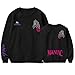 Charous Kpop-Stray Kids MANIAC Tour 2022 Pullover,Unisex-Sweatshirt Zur Unterstützung Von StrayKids-Fans Stay-Geschenk,Schwarz,L