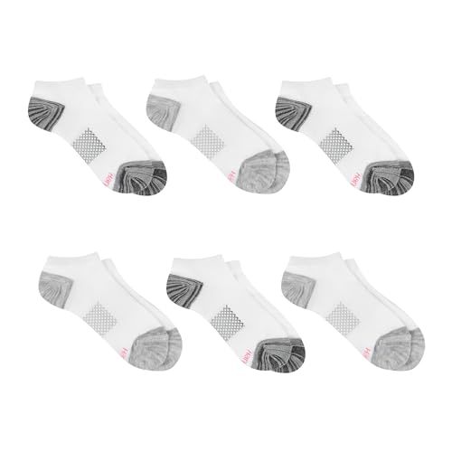 Image of Hanes Women's Socks, Lightweight Breathable Socks, No Show and Super No Show, 6-Pack