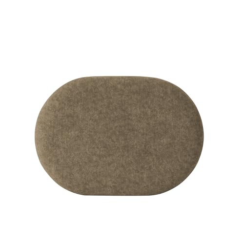 Image of HomePop 24 inch Quinn Modern Ottoman - Mocha Velvet