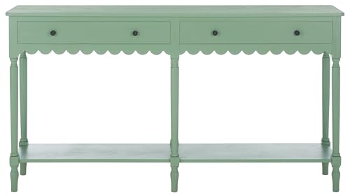 SAFAVIEH Home Collection Haven Sage Green 2-Drawer Console Table for