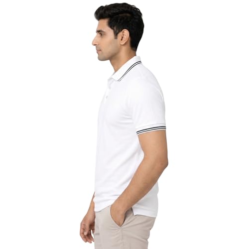 Image of Hangout Hub Men's Polo T Shirt | Solid | Plain Regular Fit Tees|Collar T-Shirts|Half Sleeves|Set of 1 & 2|HH.MP.MAR