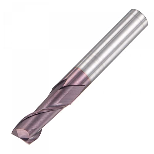 Fraise carbure massif bout carré hrc55 outil cnc alTiN 2 cannelures 8mm uxcell